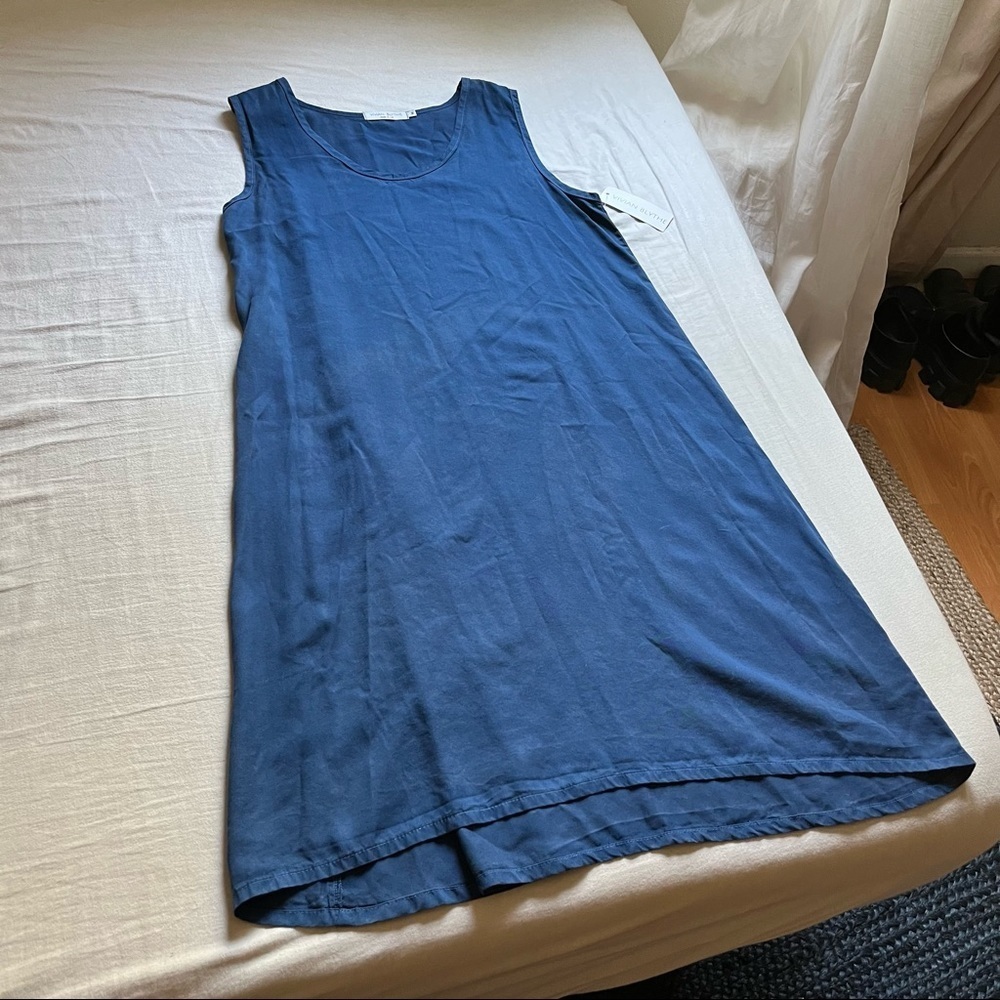 Vivian Blythe blue sleeveless‎ mini/midi tank dress